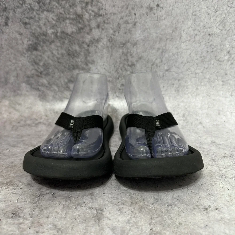 REI Co-op Flip Flop Kids 5 Black Eco-Friendly Sustainable Thong Sandals Scraps